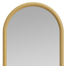 Load image into Gallery viewer, 64" Solid Wood Arch Leaning Framed Full Length Mirror - Natural
