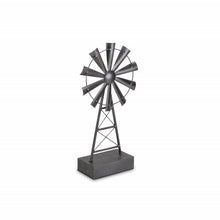 Load image into Gallery viewer, Windmill Hand Painted Sculpture - Gray
