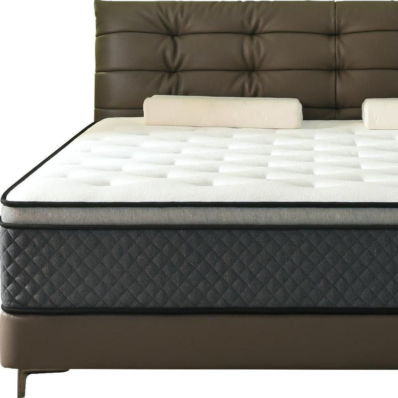 10" Twin Foam Hybrid Mattress - White / Dark Gray