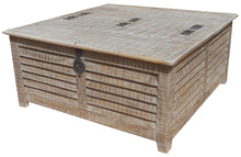Load image into Gallery viewer, Wash Solid Wood Square Distressed Lift Top Coffee Table - Light Brown

