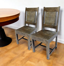 Load image into Gallery viewer, Wood Slat Back Dining Side Chairs (Set of 2) - Brown
