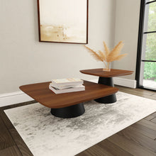 Load image into Gallery viewer, Duncan - 2 Piece Coffee Table Set With Sculpted Bases - Walnut
