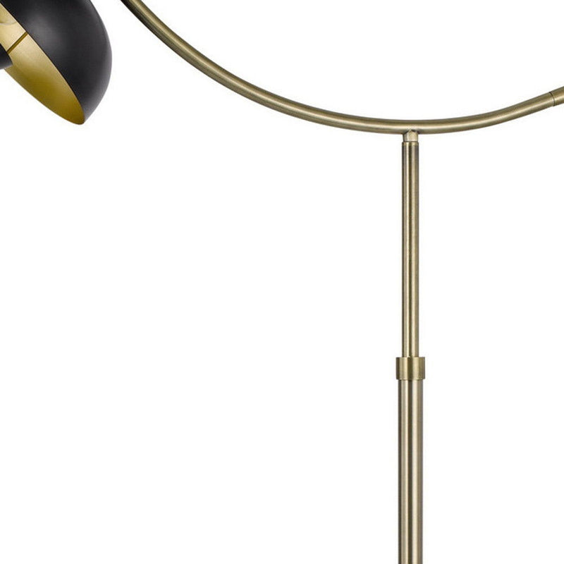 Adjustable Arc Floor Lamp With Bronze Dome Shade - Bronze