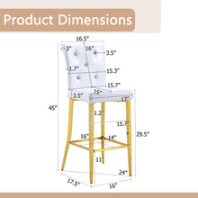 Load image into Gallery viewer, Bar Chairs With Crystal Clasp Design (Set of 2)
