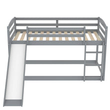 Load image into Gallery viewer, Twin over Twin Bunk Bed with Convertible Slide and Ladder , Gray(Old SKU:WF281725AAE)
