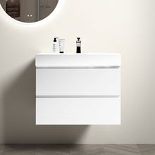 Load image into Gallery viewer, Alice - Bathroom Vanity With Large Storage, Sink Wall Mounted Floating Bathroom Vanity For Modern Bathroom, One-Piece Sink Basin Without Drain And Faucet
