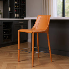 Load image into Gallery viewer, Steel Low Back Bar Height Bar Chair - Terra Cotta
