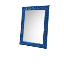 Load image into Gallery viewer, 74" Square Wood Framed Mounted Accent Mirror - Blue
