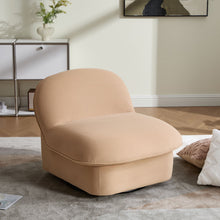Load image into Gallery viewer, Pumpkin Shaped Swivel Accent Chair, 360 Degree Rotation For Living Room
