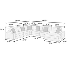 Load image into Gallery viewer, 6 Piece Modular Sectional Sofa Set Upholstered Living Room Plush Couch With Cup Holders And USB Port - Black
