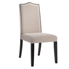 Load image into Gallery viewer, Upholstered Linen Dining Room Parsons Chair - Cream
