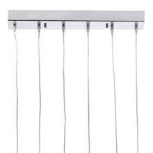 Load image into Gallery viewer, Kitchen Island Six Light Metal LED Ceiling Light With Shades - Silver
