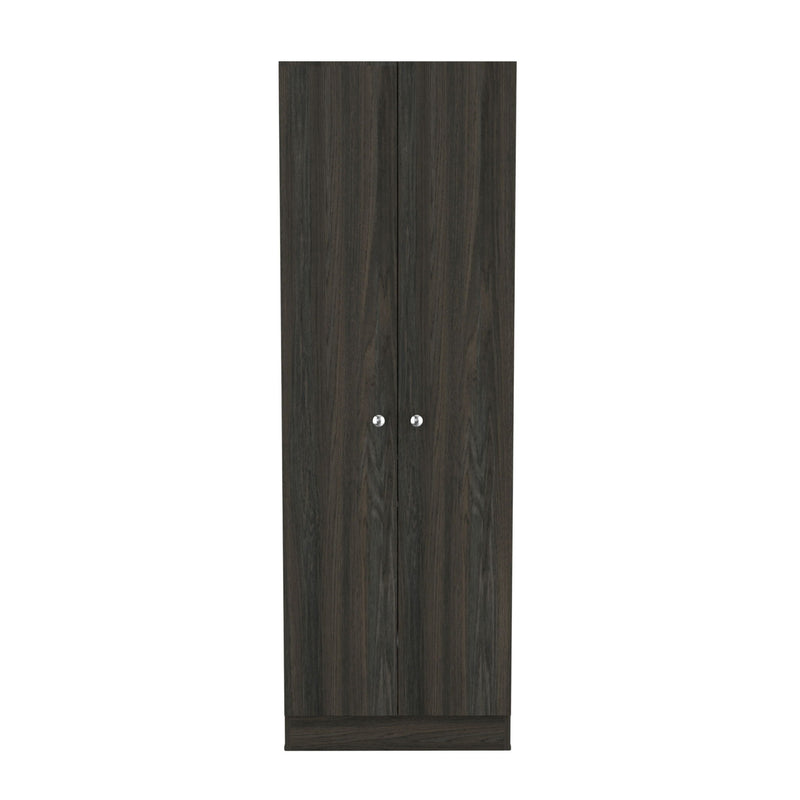 71" Wood Pantry Or Storage Closet - Dark Brown