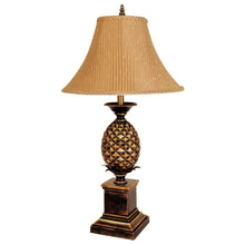 Load image into Gallery viewer, Metal Pineapple Table Lamp With Gold Classic Empire Shade - Gold
