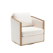 Load image into Gallery viewer, Corduroy Barrel Chair, 360 Degree Swivel
