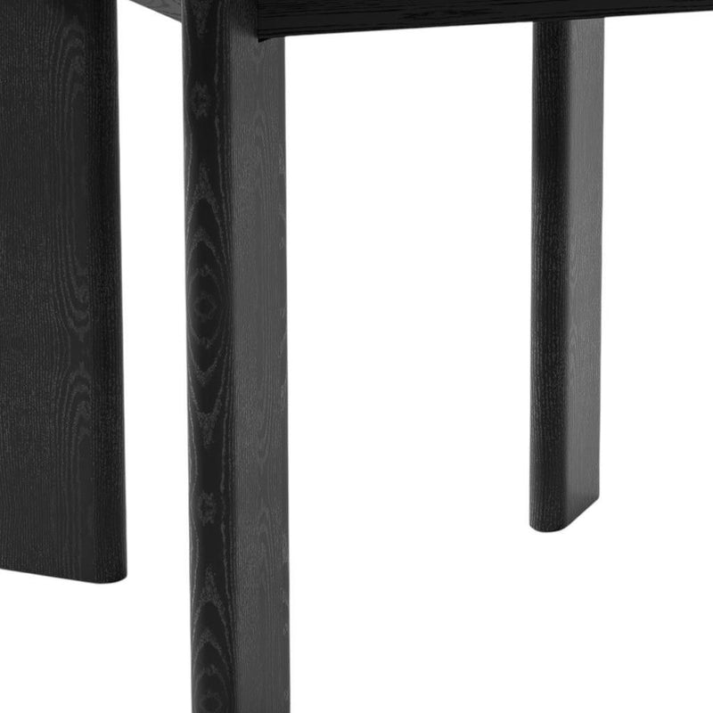 Wood Rounded Bar Table - Black