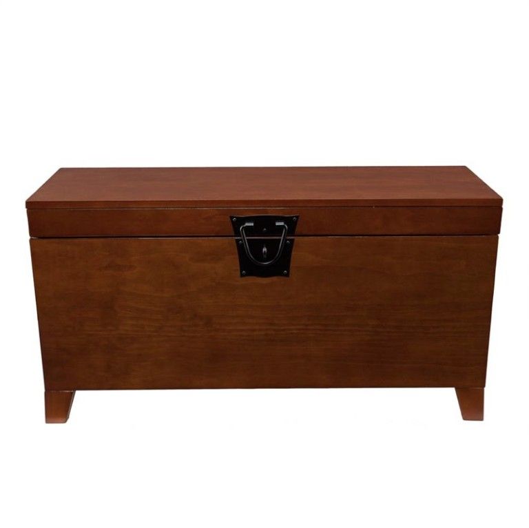 39" Manufactured Wood And Metal Rectangular Coffee Table - Brown