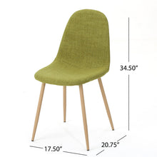 Load image into Gallery viewer, Modern Minimalist Fabric Dining Chair With Iron Legs
