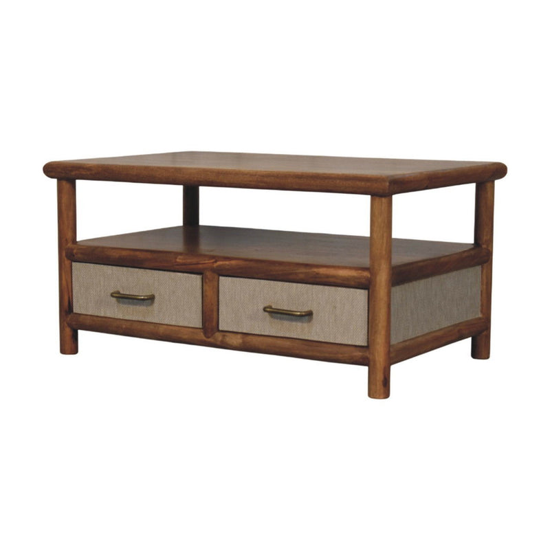 Table With Five Drawers - Brown