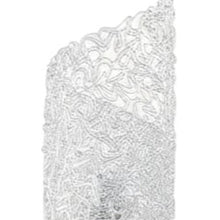 Load image into Gallery viewer, Bedside Table Lamp With White Swirl Novelty Shade - Silver
