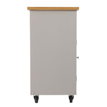 Load image into Gallery viewer, 35" Rolling Kitchen Island With Storage - Gray

