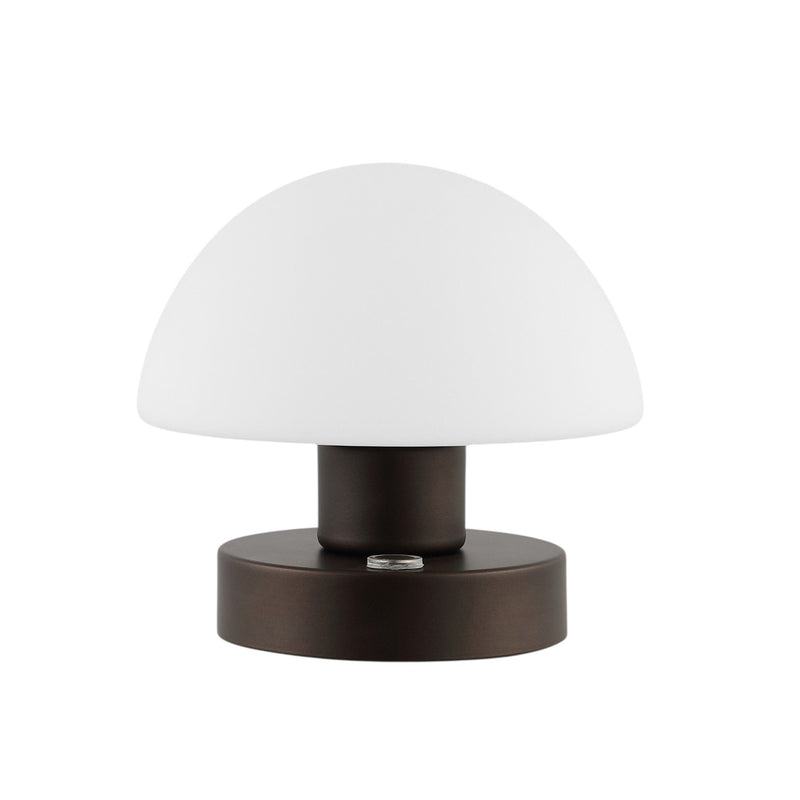 Novelty USB Table Lamp With Dome Shade - Antiqued Bronze