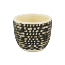 Load image into Gallery viewer, Dotted Round Pot Planter (487439) - Black / White
