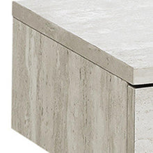 Load image into Gallery viewer, Wood And Metal End Table With Drawer - Gold And Beige

