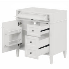 Load image into Gallery viewer, Bathroom Vanity With 2 Drawers And Tip-Out Drawer, Storage Cabinet
