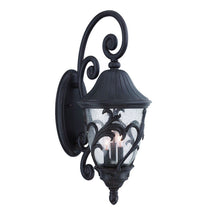 Load image into Gallery viewer, Three Light Leaf Detail Wall Light - Matte Black

