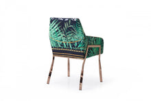 Load image into Gallery viewer, Upholstered Velvet Dining Arm Chair - Green / Black
