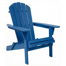Load image into Gallery viewer, Outdoor Folding Adirondack Chair With Pre-Assembled BackRest &amp; SeatBoard Patio - Navy Blue
