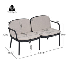 Load image into Gallery viewer, Luna - Outdoor Patio 3 Pieces Chat Set
