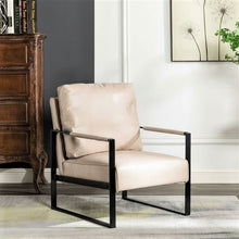 Load image into Gallery viewer, Classic Mid Century Modern Accent Chair With Durable Square Metal Frame, Armchair
