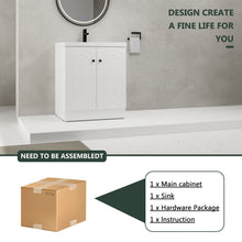 Load image into Gallery viewer, Contemporary Freestanding Bathroom Vanity With Resin Sink &amp; Soft-Close Cabinet Doors
