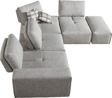 Load image into Gallery viewer, Modular L Shaped Six Piece Corner Sectional - Gray
