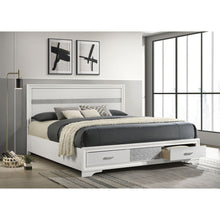 Load image into Gallery viewer, California King Storage Platform Bed With 2 Drawer - White
