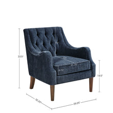 Load image into Gallery viewer, Button Tufted Accent Chair Vintage Style
