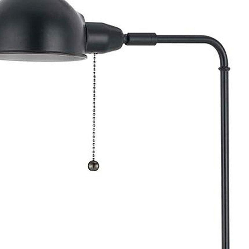 58" Adjustable Traditional Shaped Floor Lamp With Bronze Dome Shade - Bronze