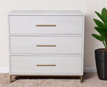 Load image into Gallery viewer, Solid Wood Three Drawer Chest - White

