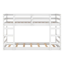 Load image into Gallery viewer, Twin Over Twin Bunk Bed with Ladder, White（OLD SKU：WF282787AAK）
