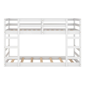 Twin Over Twin Bunk Bed with Ladder, White（OLD SKU：WF282787AAK）