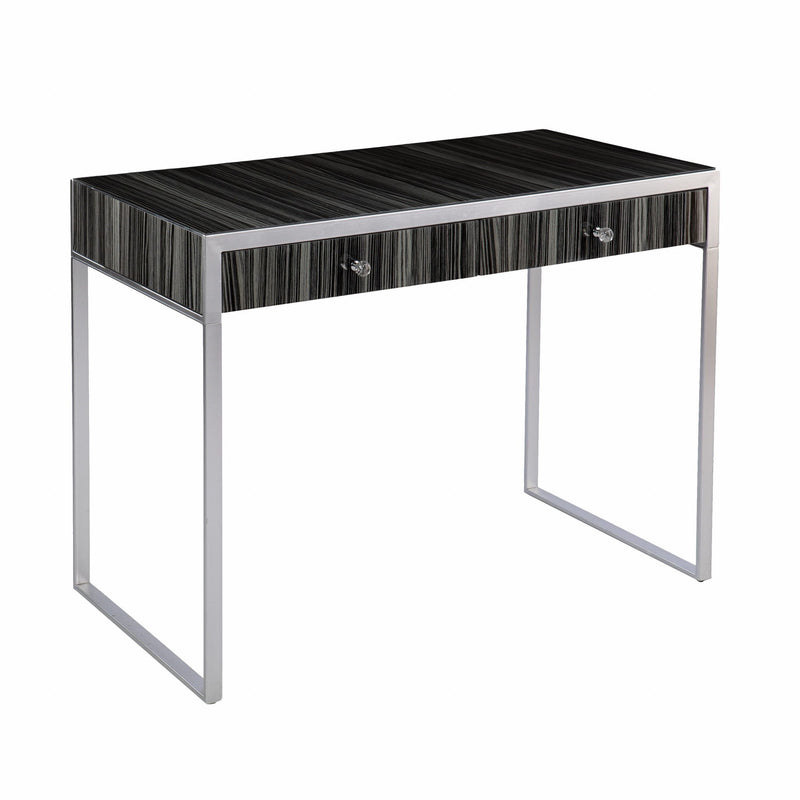 Writing Desk With Two Drawers - Silver