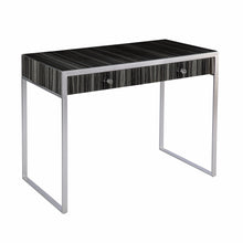 Load image into Gallery viewer, Writing Desk With Two Drawers - Silver
