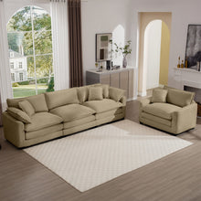 Load image into Gallery viewer, Elegant Oversized Sectional Sofa Set With Deep Seats And Flexible Layout
