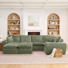 Load image into Gallery viewer, Sectional Sofa With Moveable Ottoman
