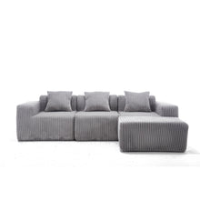 Load image into Gallery viewer, L - Shape Modern Minimalist Modular Sectional Sofa, Upholstered Cloud Couch With Deep Seats
