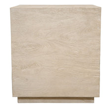 Load image into Gallery viewer, 20" Distressed Solid Wood Square Block End Table - Natural
