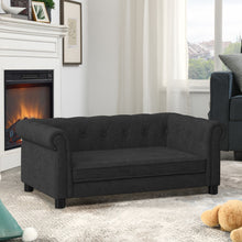 Load image into Gallery viewer, Modern Elegant Rectangle Pet Bed, Durable Elevated Dog Sofa
