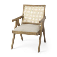 Load image into Gallery viewer, Solid Wood Arm Chair - Beige
